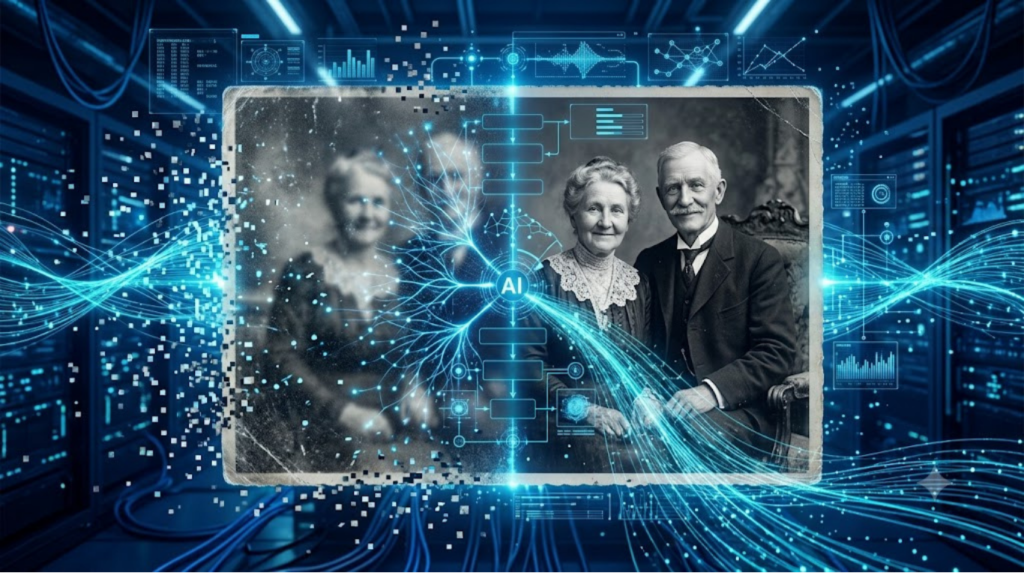 Artificial intelligence restoring image quality