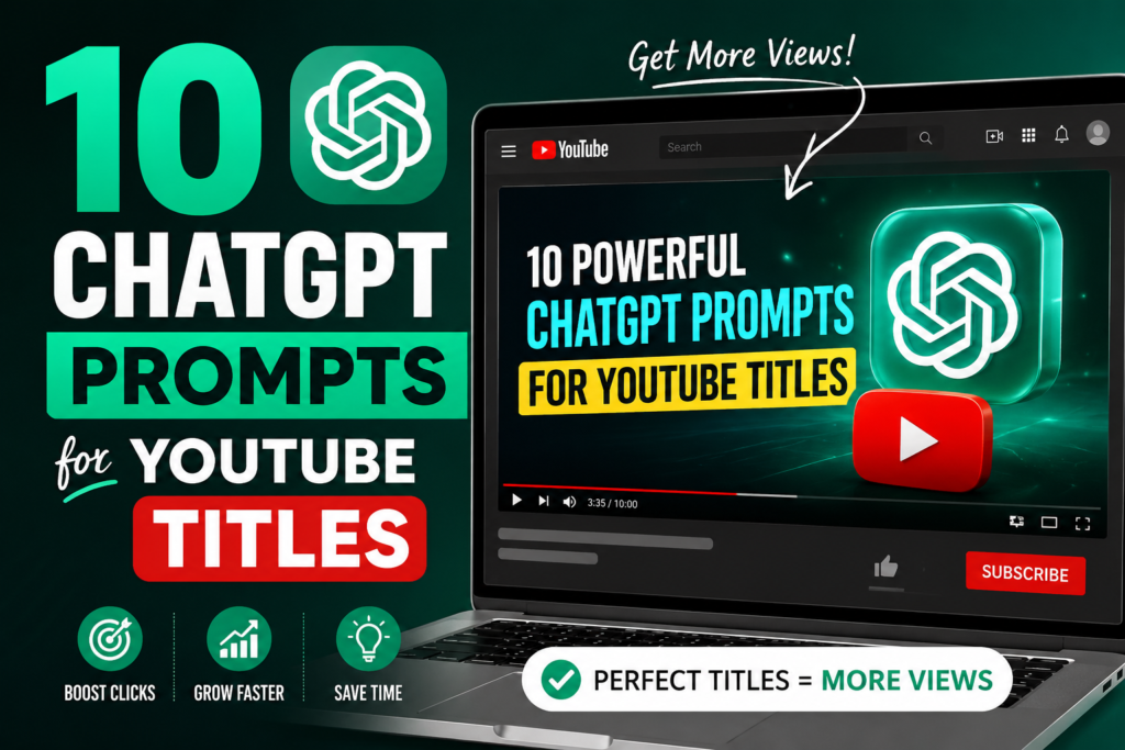 10 ChatGPT prompts for YouTube titles to create clickable video titles