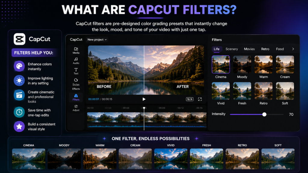 Why CapCut filters matter for video quality and engagement